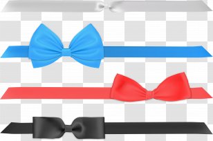 Bow Tie Ribbon Vector - Necktie - Hand-painted Transparent PNG