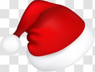 Santa Claus Christmas Hat Clip Art - Red - Bonnet Transparent PNG