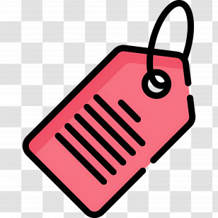 Price Tag - Red Price Tag Transparent PNG