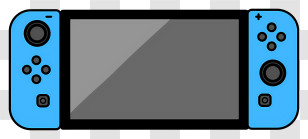 Icon - Blue Handheld Gaming Console Illustration Transparent PNG