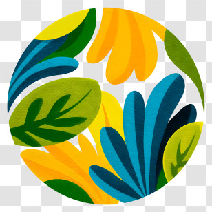 Leaf - Colorful Leaves Pattern Transparent PNG