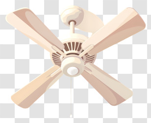 Ceiling Fan - Ceiling Fan Illustrated Design Transparent PNG