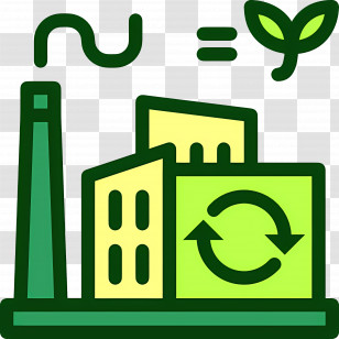 Sustainability - Eco-friendly Factory Icon Transparent PNG