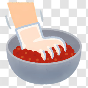 Fashion - Hand Mixing Ingredients In Bowl Transparent PNG