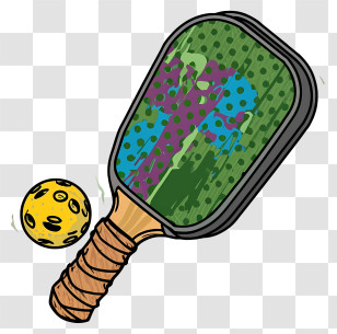 Ping Pong Paddle - Pickleball Paddle With Ball Transparent PNG