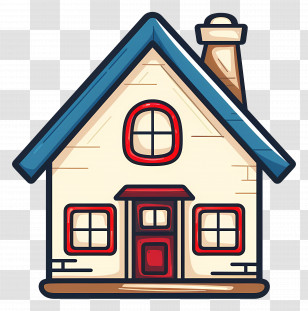 Cute House - Adorable Cartoon House Illustration Transparent PNG
