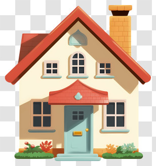 Small House - Small Cute Doodle House Transparent PNG