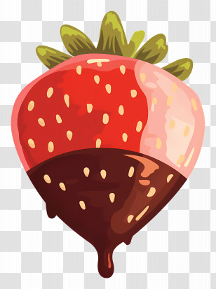 Chocolate Dipped Strawberries - Chocolate Covered Strawberry Transparent PNG
