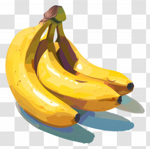 Bananas - Ripe Yellow Bananas Transparent PNG