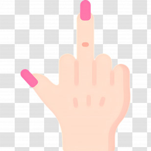 Middle Finger - Hand Showing Middle Finger Transparent PNG