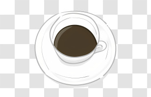 Porcelain Cup - White Coffee Cup With Hot Beverage Transparent PNG