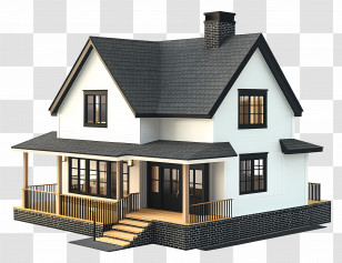 Modern Farmhouse - Charming Residential House Design Transparent PNG