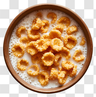 Cereal Bowl - Bowl Of Cereal With Milk Transparent PNG