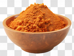 Curry Powder - Bowl Filled With Turmeric Powder Transparent PNG