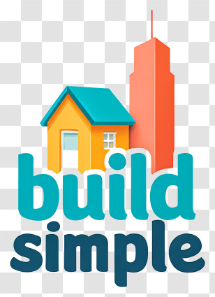 Build Simple - Build Simple House Logo Transparent PNG