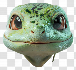 Bulbasaur - Cute Green Lizard With Big Eyes Transparent PNG