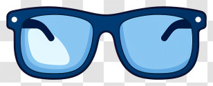 Blue Sunglasses - Blue Stylish Sunglasses Transparent PNG