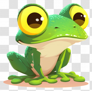 Green Frog - Green Frog Illustration Transparent PNG