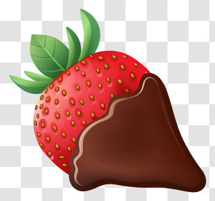 Chocolate Covered Strawberry - Chocolate Covered Strawberry Illustration Transparent PNG