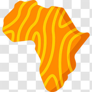 Africa Map - Patterned Africa Map Transparent PNG