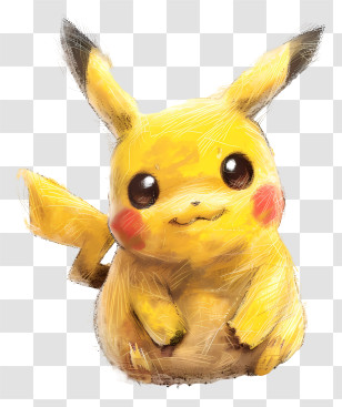 Pikachu - Cute Pikachu Cartoon Drawing Transparent PNG