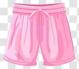Cartoon Shorts - Pink Shorts Illustration For Casual Fashion Transparent PNG