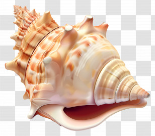 Seashell - Detailed Illustration Of A Seashell Transparent PNG