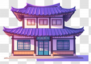 Korean House - Traditional Asian Architecture Transparent PNG