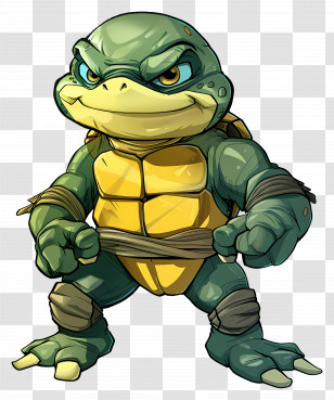 Cartoon Turtle - Cartoon Turtle Character Illustration Transparent PNG