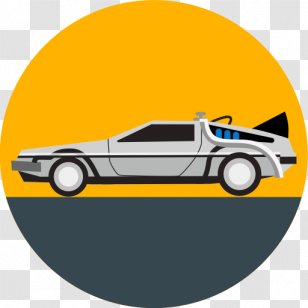 Car DeLorean DMC-12 Back To The Future Time Machine - Vehicle - Futuristic Transparent PNG