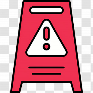 Exclamation Mark - Red Warning Sign Transparent PNG