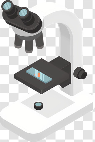 Microscope - Isometric Microscope For Scientific Studies Transparent PNG