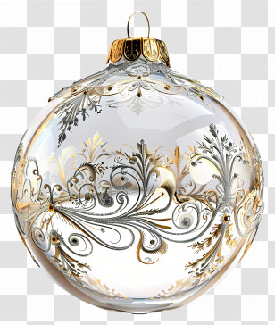 Glass Ball Ornaments - Beautiful Decorated Christmas Ornament Transparent PNG