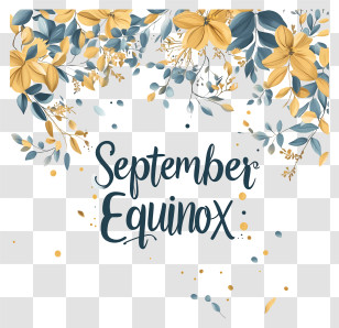September Equinox - September Equinox Floral Design Transparent PNG
