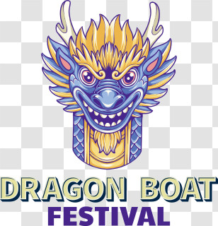 Dragon Boat Festival
 - Colorful Dragon Head For Dragon Boat Festival Transparent PNG
