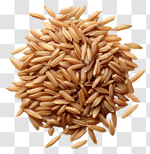 Jeera Rice - Pile Of Brown Rice Grains Transparent PNG