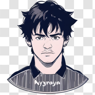 Boy - Black Haired Male Anime Character Transparent PNG