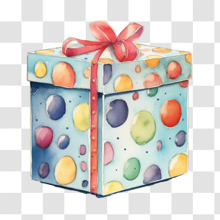 Christmas Gift Box
 - Colorful Gift Box With Decorative Bow Transparent PNG