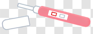 Clipart - Pink Pregnancy Test Kit Transparent PNG