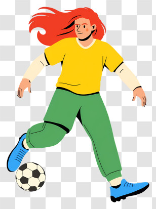 Man Playing Football - Soccer Player In Action Transparent PNG