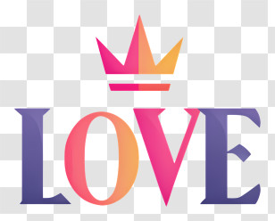 Love Logo - Colorful LOVE Logo Transparent PNG