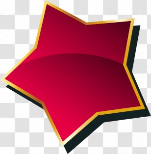 Drawing Star - Orange - Hand Painted Red Transparent PNG