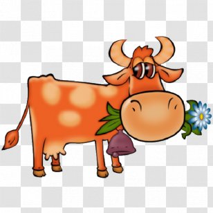 Cattle Clip Art - Orange - Farm Animals Transparent PNG