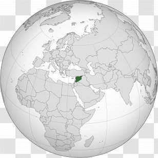 Jordan Orthographic Projection Graphical Map - Globe Transparent PNG
