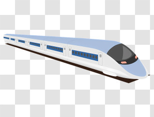 Icon - Modern High-Speed Train Illustration Transparent PNG