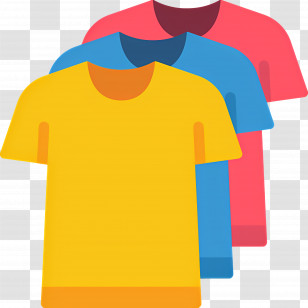Clothes - Colorful T-Shirts Transparent PNG