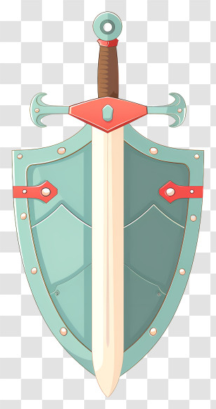 Shield Sword - Medieval Sword And Shield Transparent PNG