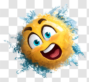 Crazy Emoji - Happy Smiley Face Emoji Transparent PNG