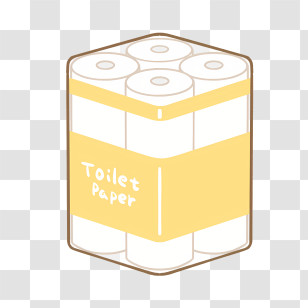 Cartoon - Toilet Paper Rolls In Packaging Transparent PNG