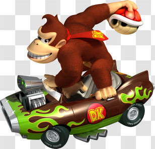 Car - Donkey Kong Racing In Car Transparent PNG